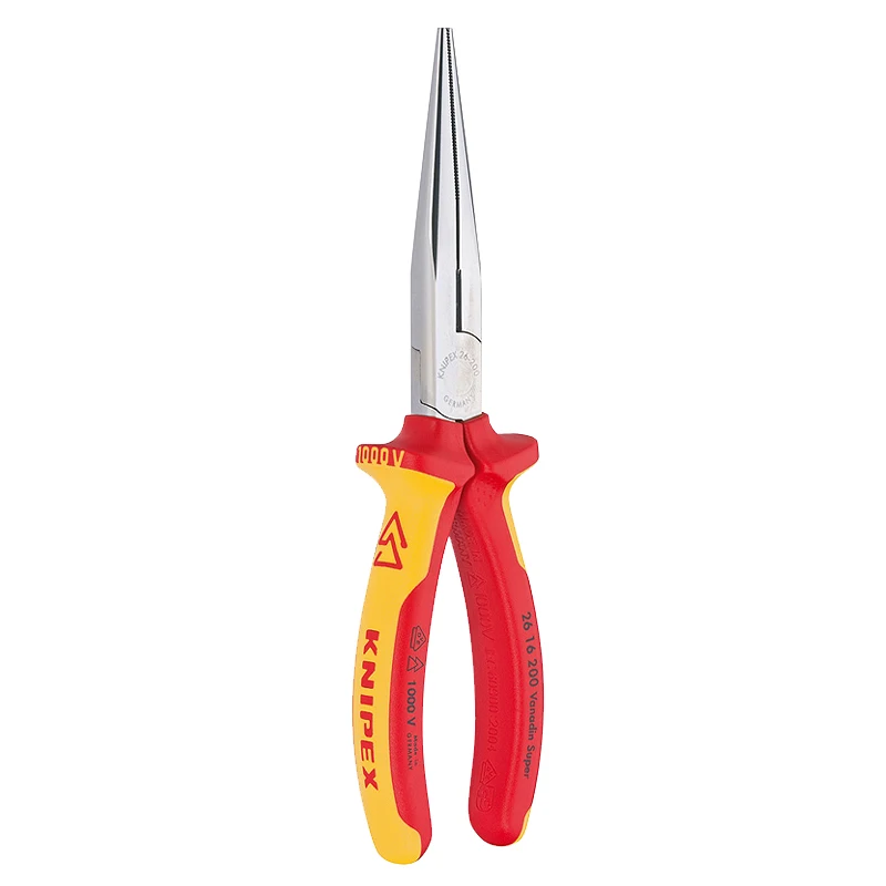 

Knipex Tools Insulated Snipe Nose Pliers Holding Electronic Long Nose Plier Vanadium Steel 25 06 160| 26 16 200