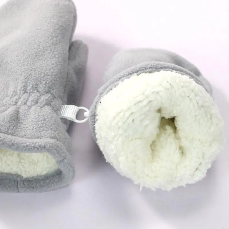 97BE, перчатки с мультяшным медведем, рукавицы с длинными пальцами, утолщенные термоперчатки, теплые снежные перчатки