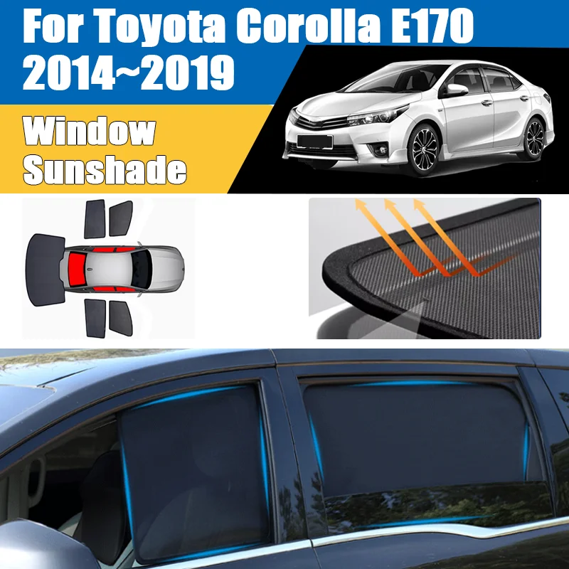 

Солнцезащитный экран-сетка для Toyota Corolla E170 E180 2014-2019, теплоизоляционный козырек на лобовое стекло, защита от УФ-излучения, аксессуары для авто