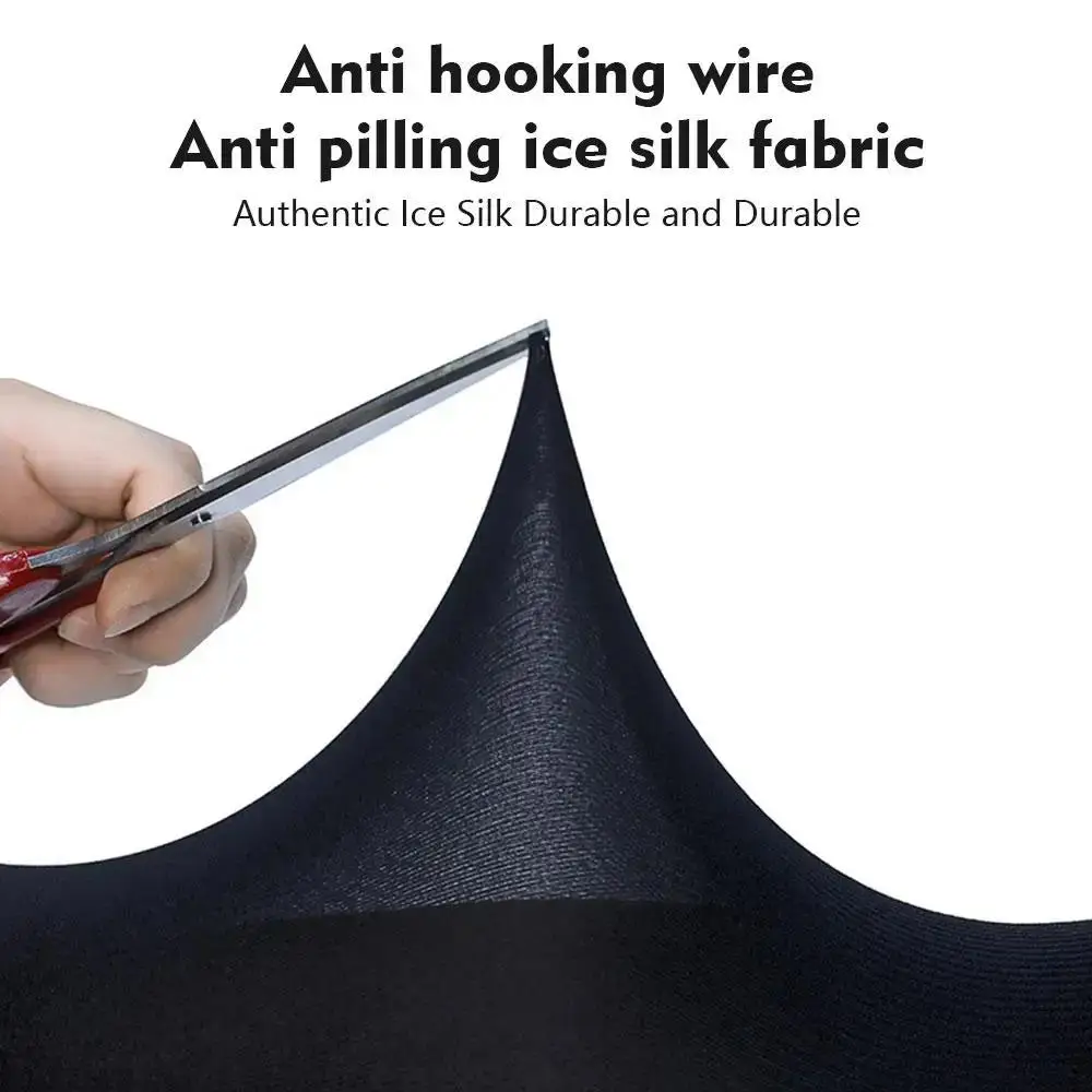 Mangas de seda de hielo, cubiertas de protección UV para brazos, mangas de gran tamaño, puños de protección solar, guantes de ciclismo, cubiertas de protección solar de verano