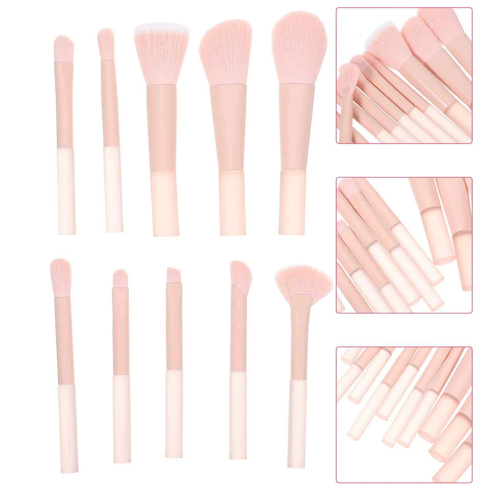 1Set Make-Up Pinsel Set Vielseitig Erröten Lose Pulver Lidschatten Lippen Pinsel Kosmetik Make-Up-Tool Reise Liefert für Frauen