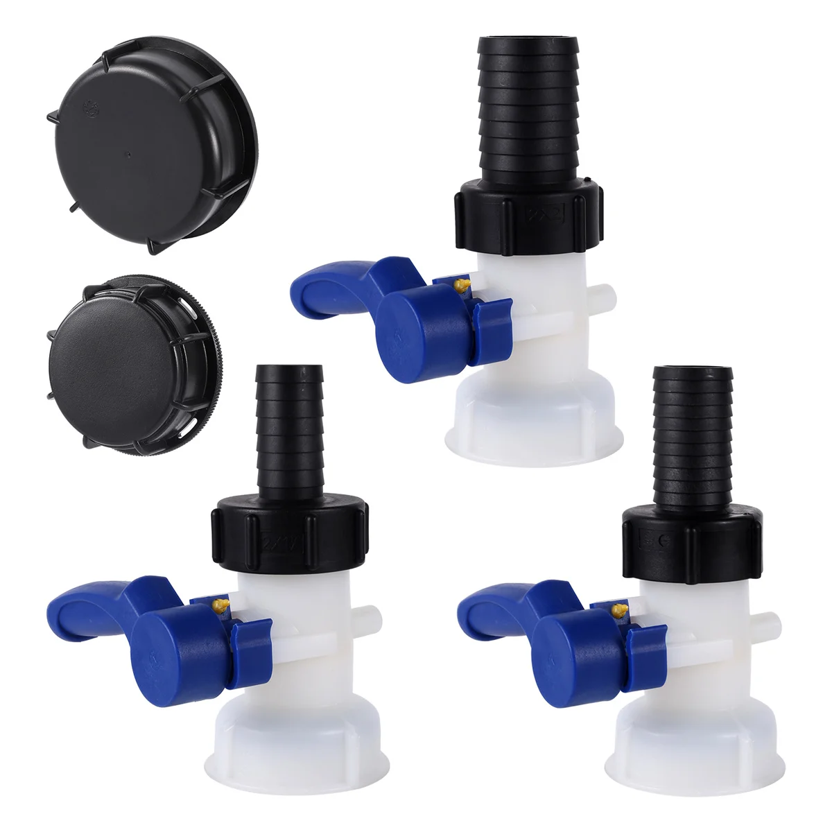 60/100mm Female Thread IBC Water Tank Adapter DN40/50/80 Butterfly Valve 1.25