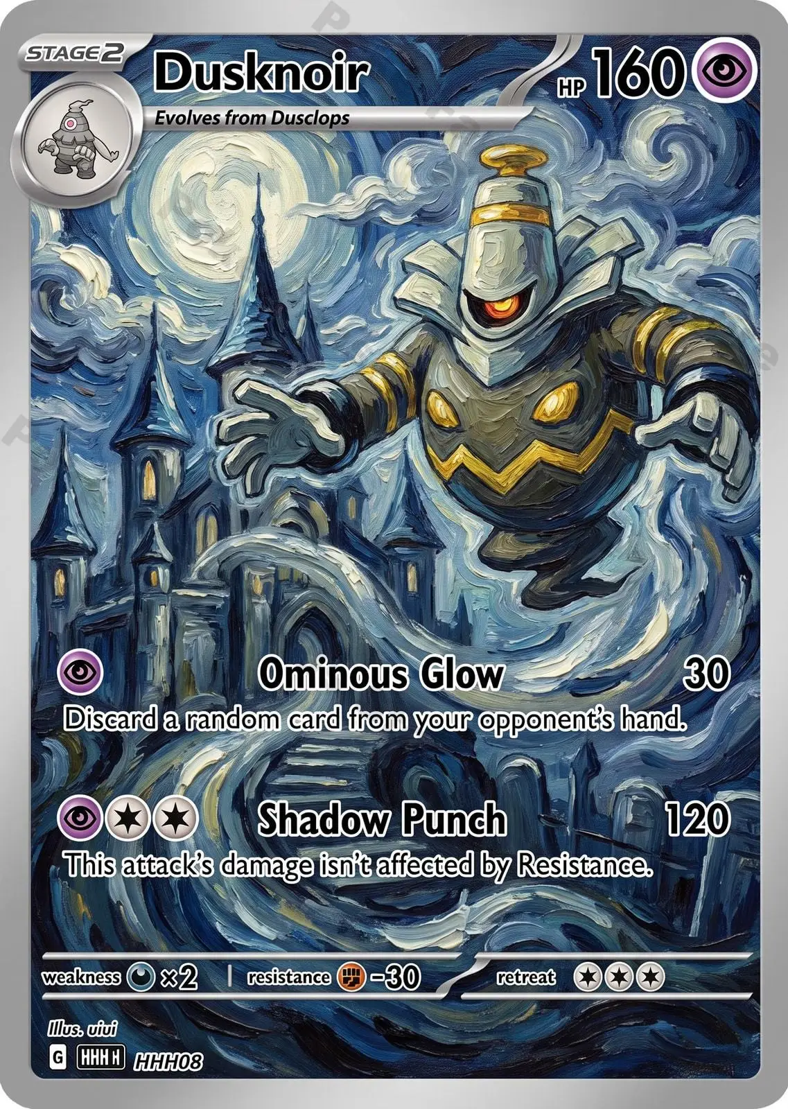 PTCG Cards PTCG Oil Painting Style Custom Trading Game Full Art Gengar Umbreon Collection Cards Rare Cards Set PTCG Gift