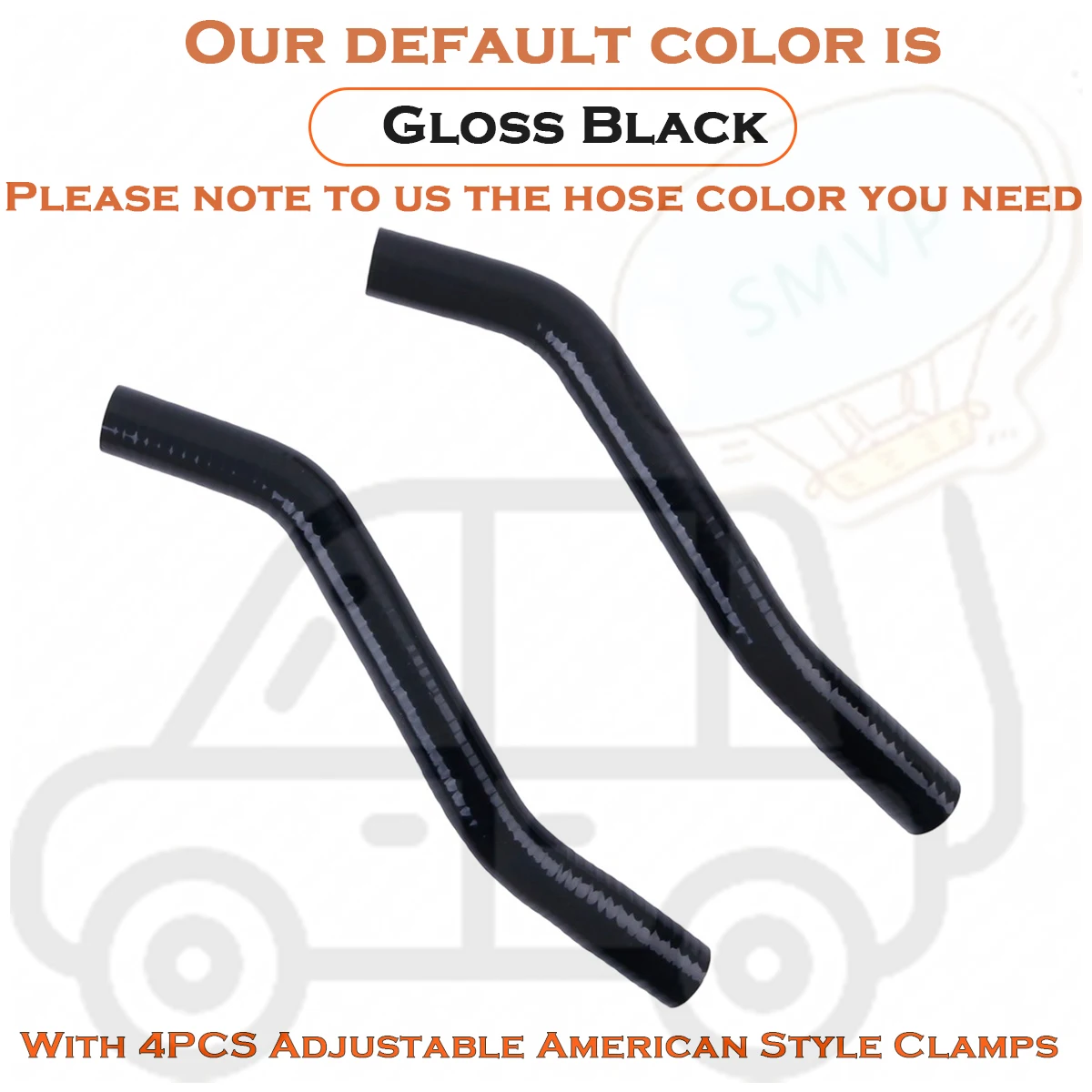 For K-Series K-Swap Honda Civic Si CRX EG EK DC2 K20 K20A/A2/A3 K20Z1 Pre Car Tools Silicone Heater Hoses Tubes Kit 2PCS 4PLY
