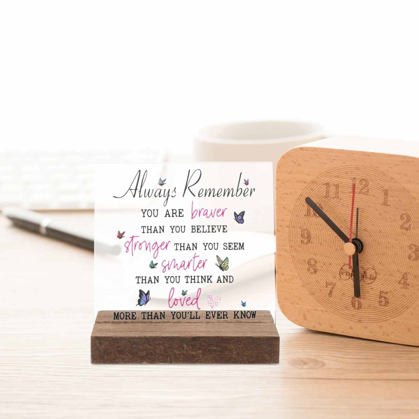 

Office Table Sign Decor Sign Motivational Decor Inspirational Quote Table Plaque Acrylic For Home Office