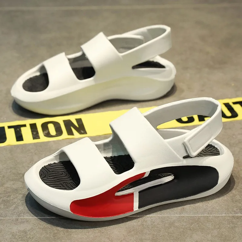 Sandalias de verano para hombre, zapatillas suaves de EVA, toboganes de playa al aire libre, sandalias antideslizantes, zapatos casuales de verano