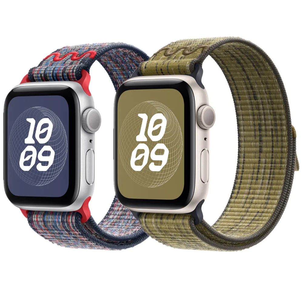 Nylon Sport Strap for Apple Watch Band 49mm for Nike Loop Bracelet iWatch S10 9 8 7 6 5 4 3 se2 Ultra 2 46mm 45mm 44mm 41mm 42mm