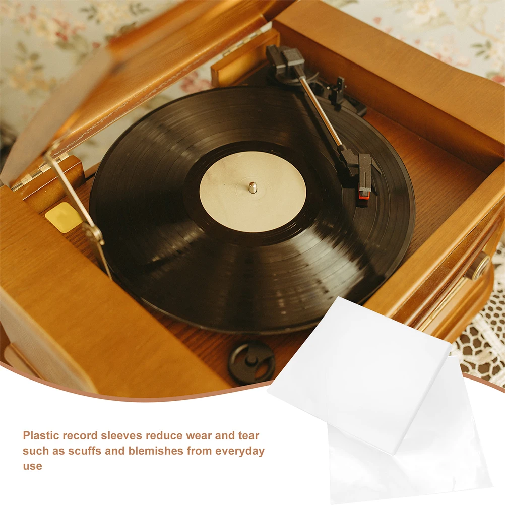 

25pcs Vinyl Record Outer Sleeves 32.5x32.5cm Clear OPP Self adhesive Bag Protective Dustproof Anti static Albums Covers