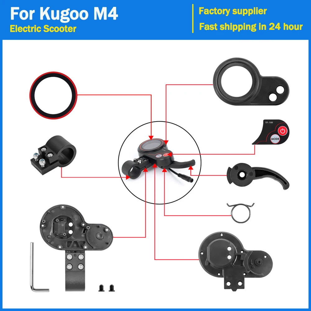 Instrument TF-100 jh-01 Display Scooter Skateboard Dashboard Outdoor Portable for Zero10x Kugoo M4 Electric Scooter LCD Parts