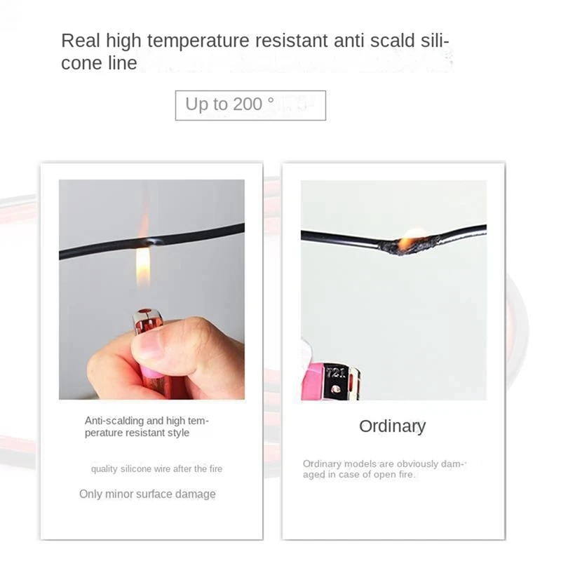 P30 Stainless Steel Multimeter Pen Fine Tip Test Pen Silicone Antifreeze Universal Test Pen