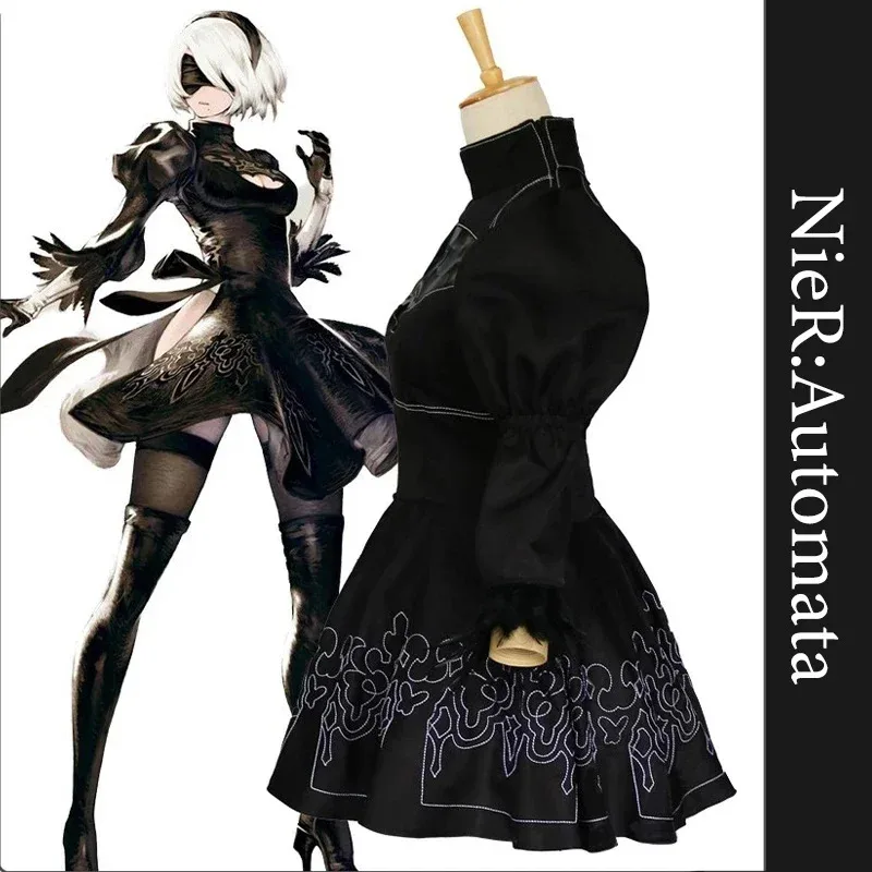 Nier Automata Cosplay Costume Yorha 2B sexy Outfit Games Suit Women Role Play Costumes Girls Halloween Party Fancy Dress
