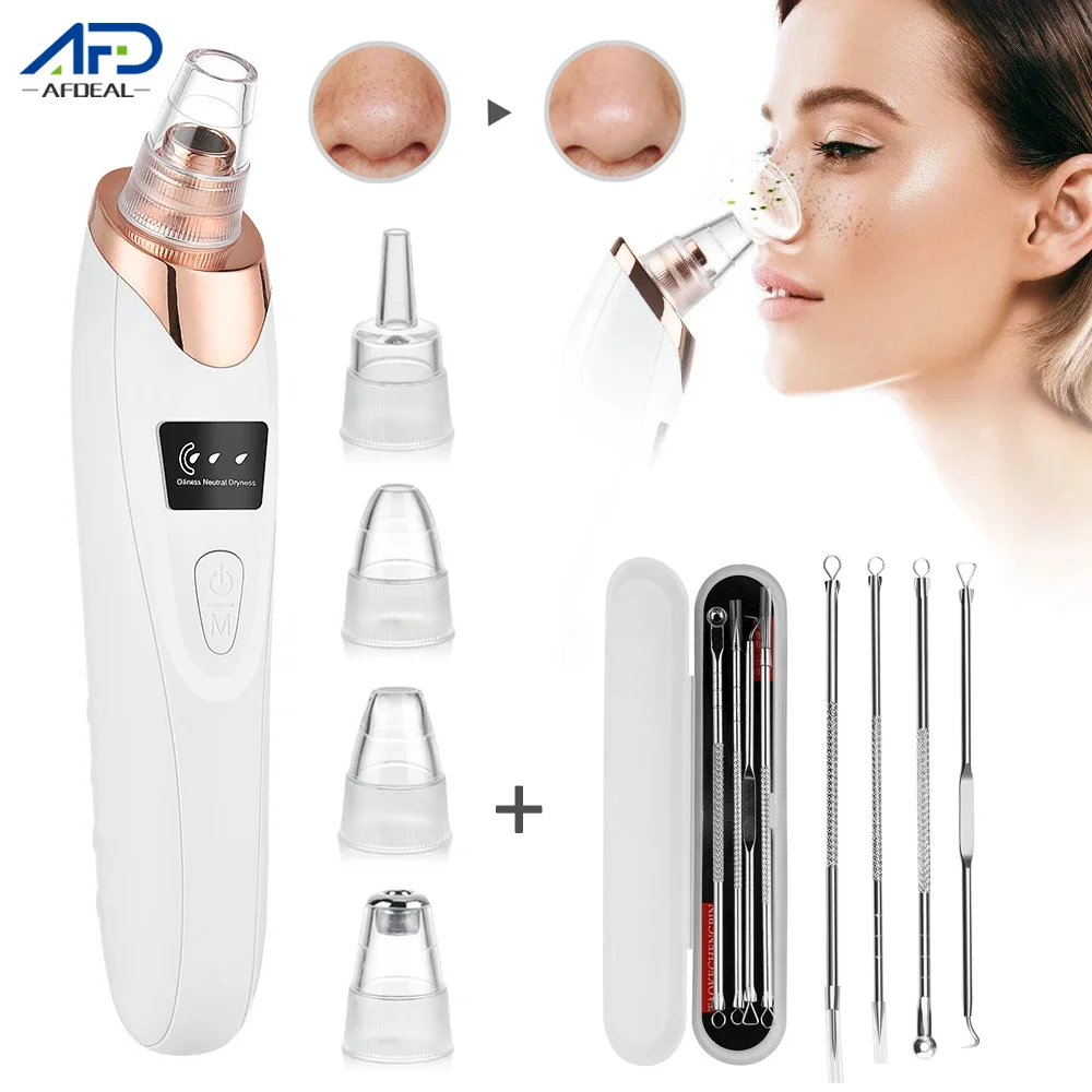 Removedor de espinillas al vacío eléctrico, eliminación de manchas negras, limpieza profunda Facial, máquina limpiadora de poros, herramientas para el cuidado de la piel