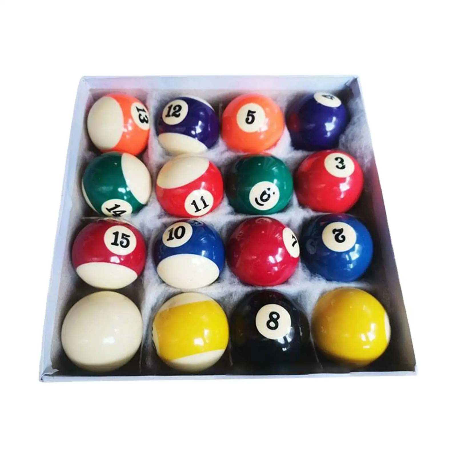 

16x Billiard Balls Set Pool Balls Professional American Resin Billiard Balls Complete 16 Balls for Bars Game Rooms Exercise