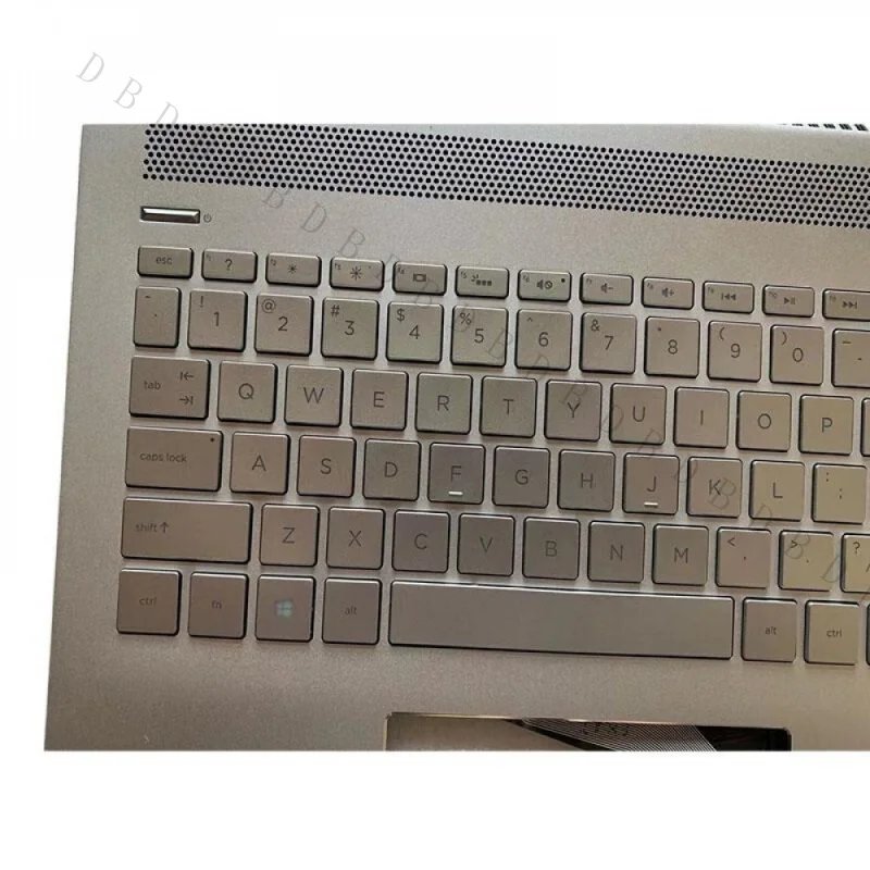 AA+New 928951-001 Silver Palmrest C Shell Upper Case With Keyboard For HP Pavilion 15-CC TPN-Q191 Laptop Replacement