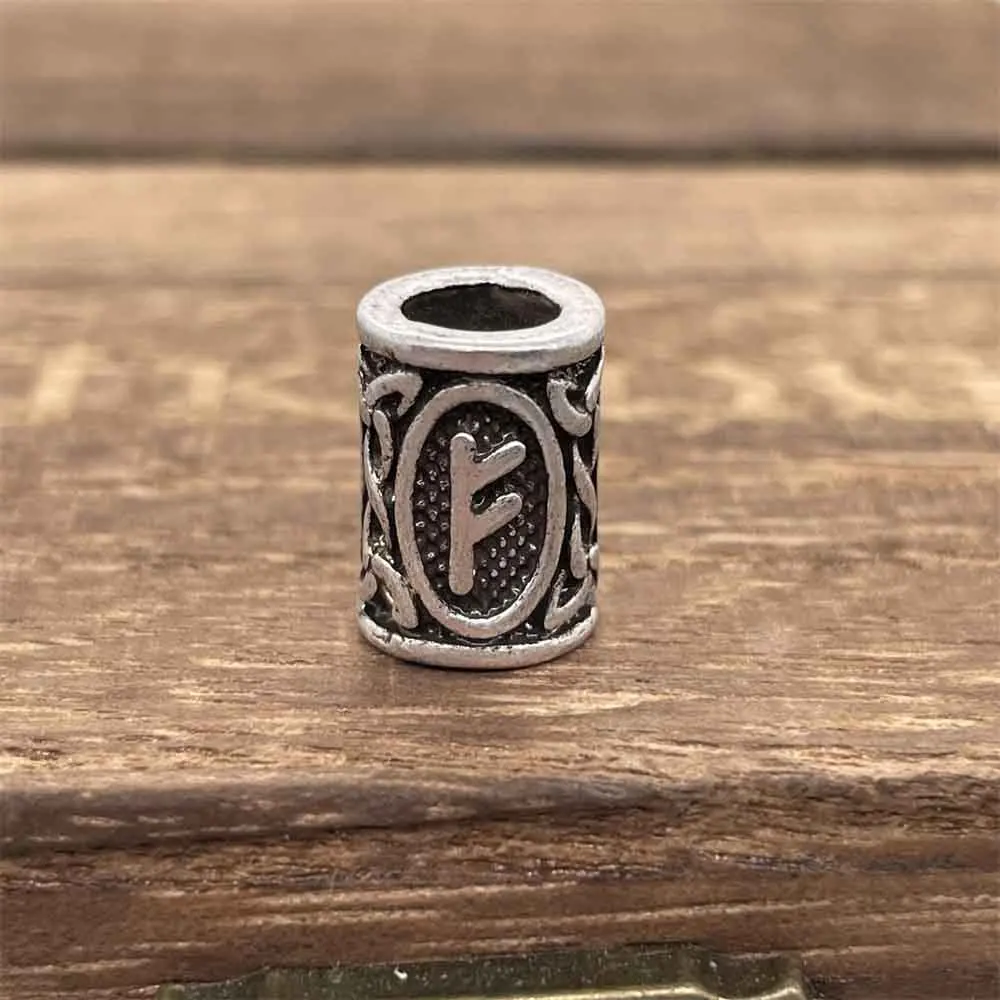 1Pcs Norse Runes Beads For Jewelry Making Diy Metal Crafts Runas Vikingas Jewerly Runic Letter Bead Fit Charm Viking Bracelet