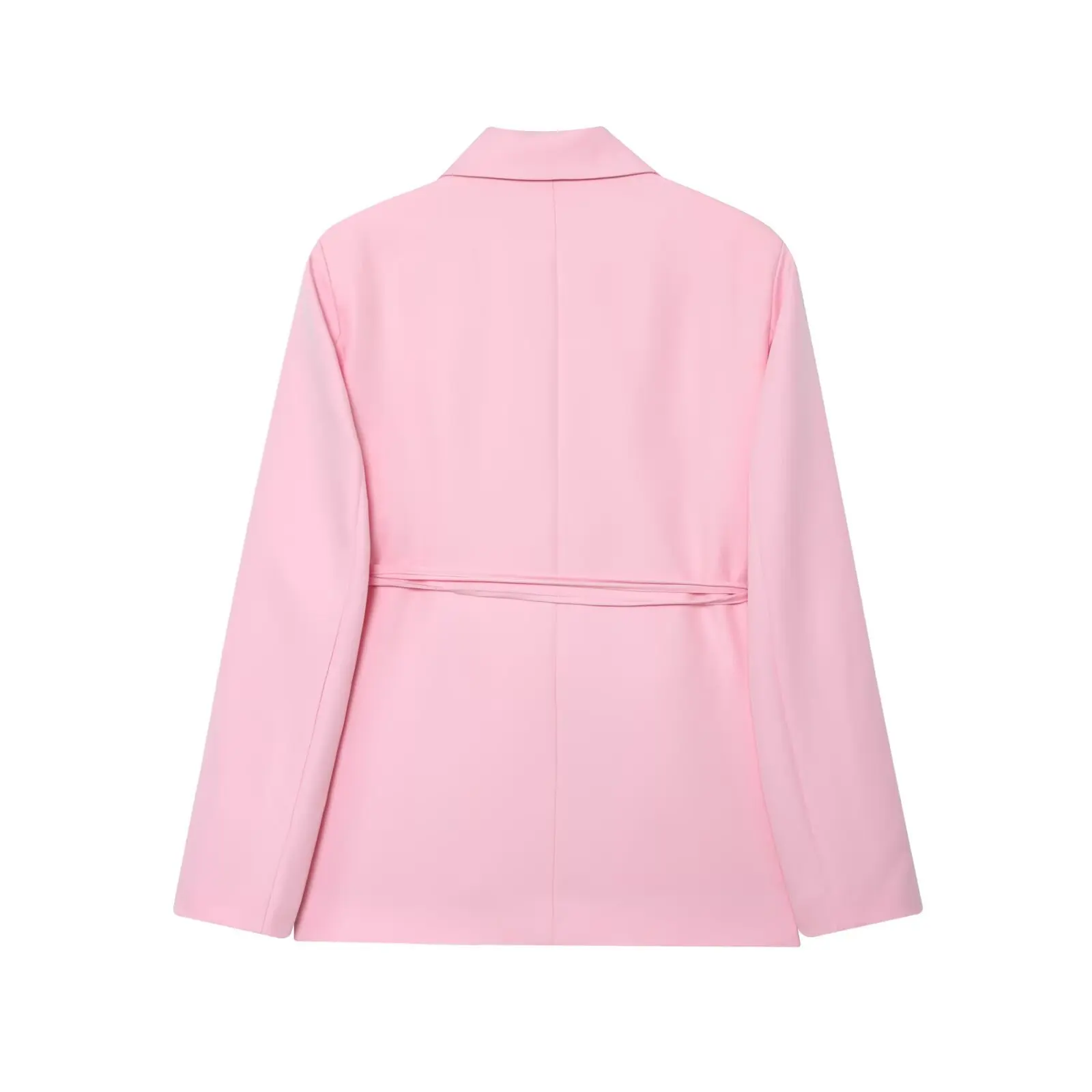 Spring Autumn Women Blazer Candy Colors Notched 3D Three-dimensional Flower With Sashes Loose Jacket Coat Career Casual 63976