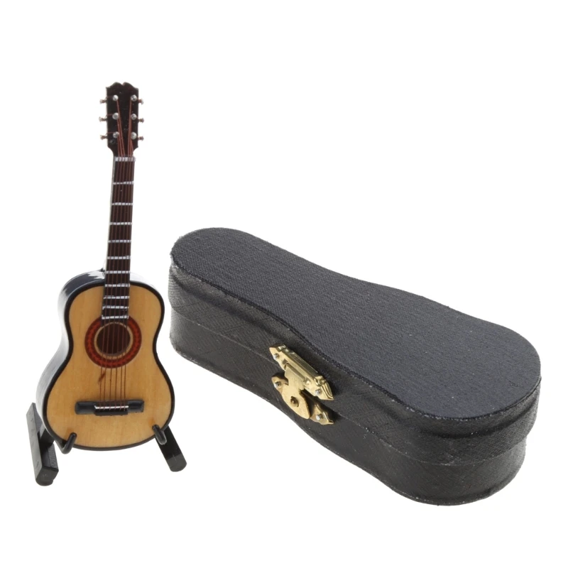 Baby Photography Props Mini Musical Guitar Instrument for Newborn Photoshoots Vintage Studio Accessories Ornament