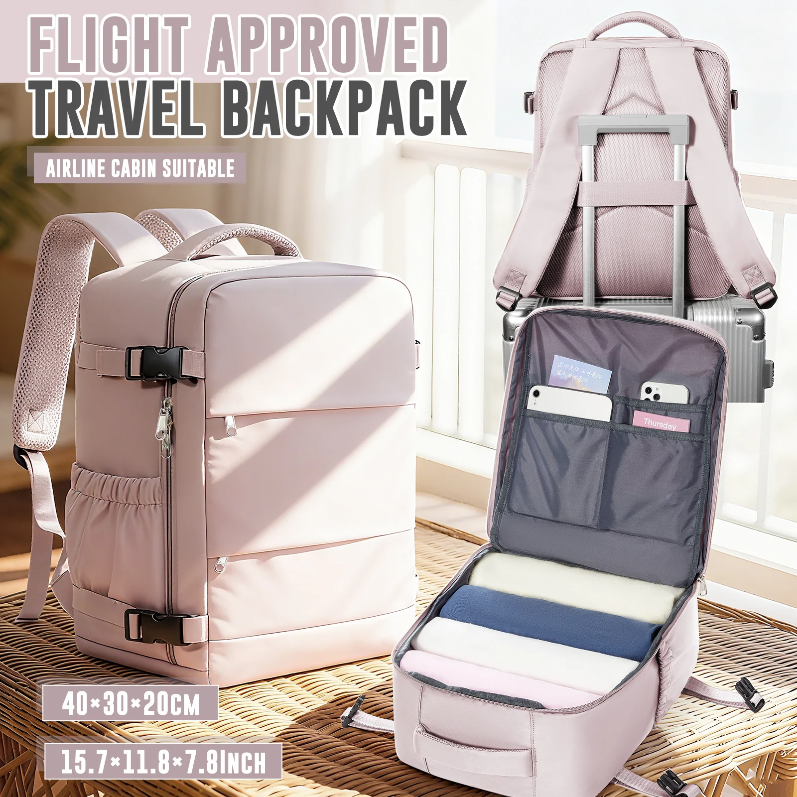 

Ручная кладь Ryanair 40x30x20, мужской рюкзак для отдыха и путешествий, женский рюкзак, ручная кладь, сумка через плечо для самолета, Cabin Max 40x30x20