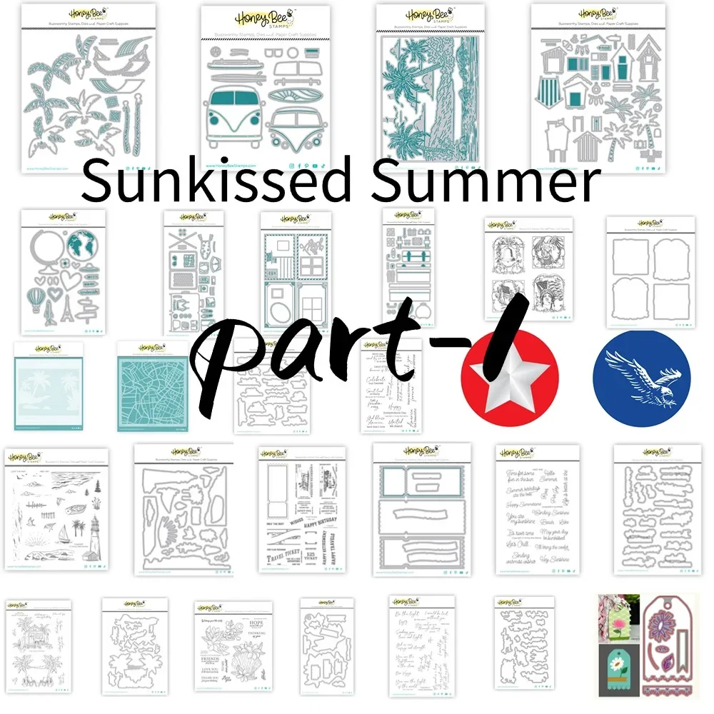 【Sunkissed Summer part-2】Front Porch Summer Dies Scrapbook Diary Decoration Stencil Embossing Template DIY Greeting Card Handmad