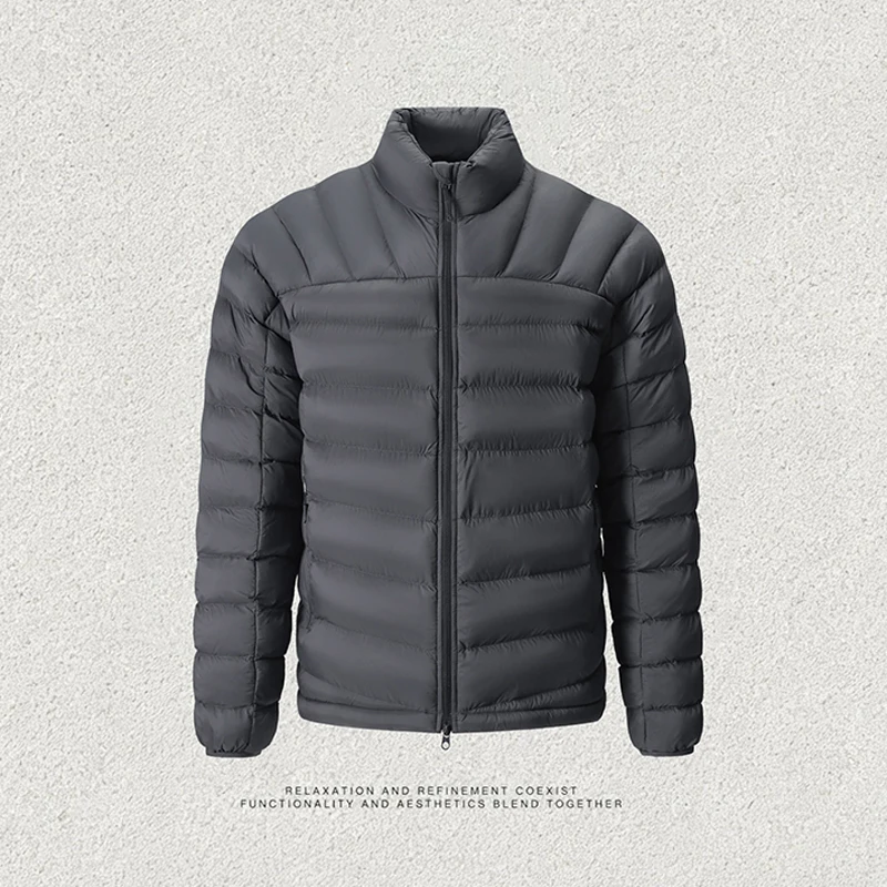 2026 Winter New Style Men's Fashion Casual Water-Resistant Standing Collar Cotton Coat