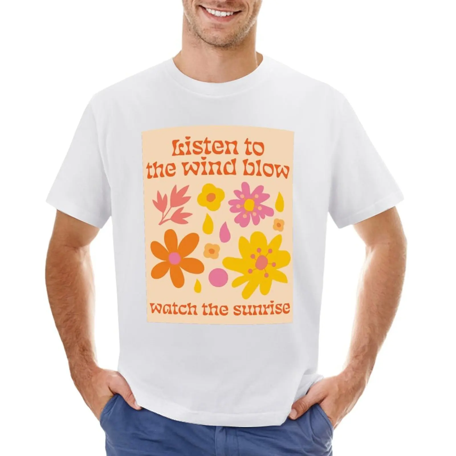 Fleetwood Mac Listen To The Wind Blow T-shirt boys whites tops plus sizes shirts graphic tees Men's t-shirt