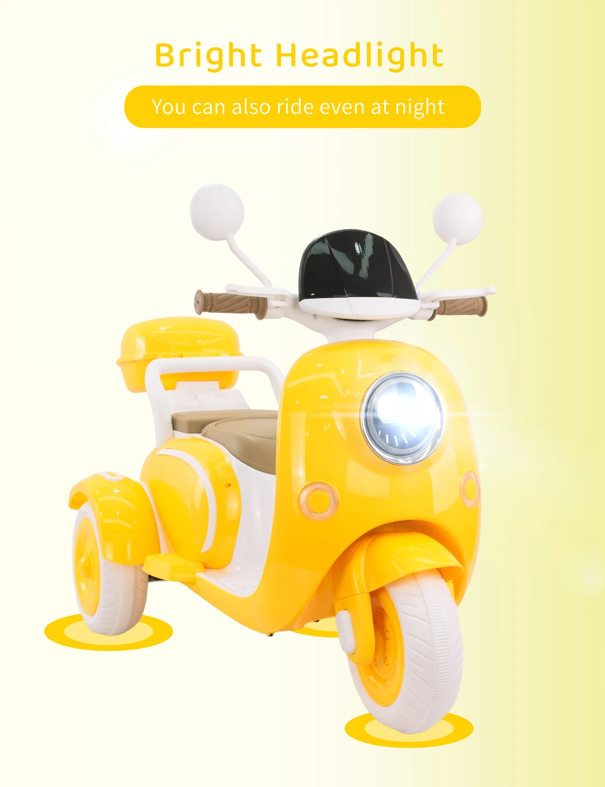 دراجة نارية كهربائية للفتيات، دراجة نارية كهربائية للأطفال، ركوب 3 عجلات 12 فولت على سكوتر للأطفال، دراجة نارية للأولاد والبنات