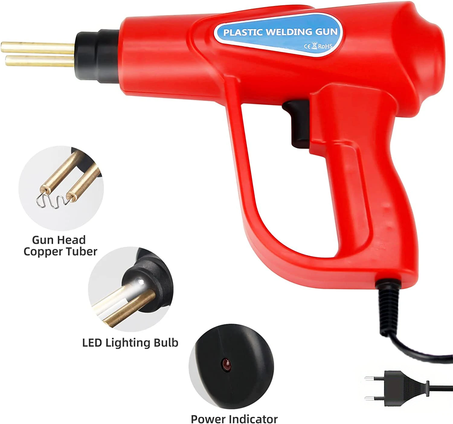 70w Kunststoffs chweiß pistole profession eller Lötkolben für Kunststoffs chweiß gerät Elektro schweißen Auto PVC Stoßstange Reparatur werkzeug Kit