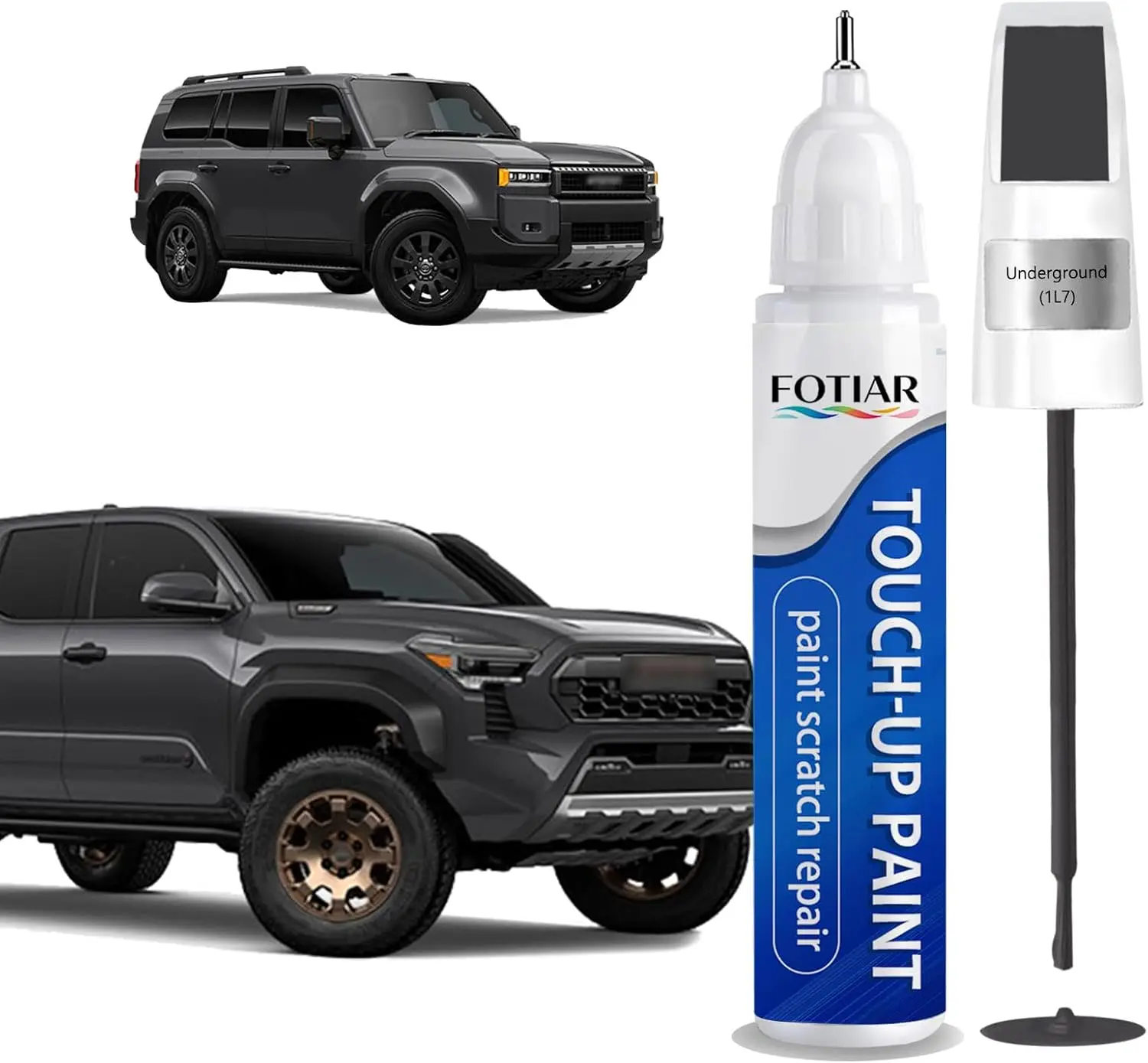 

Exact Match Touch Up Paint Pen for Car Scratches - 2-in-1 Repair Kit with Rust Prevention & Waterproofing