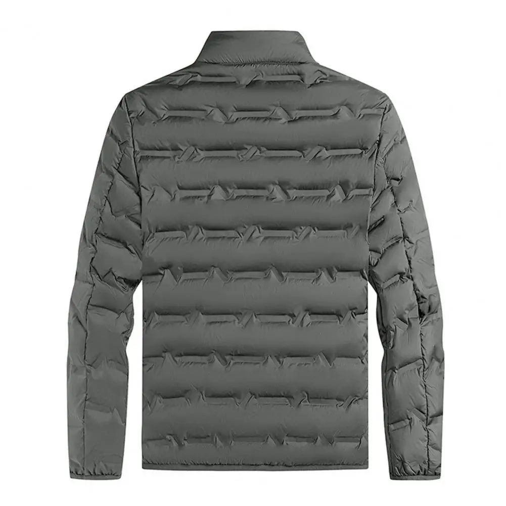 

Thin Lightweight Cotton-padded Cropped Jacket Men's Autumn/winter New Style Trendy Stand Collar Youth Ultra-thin Coat