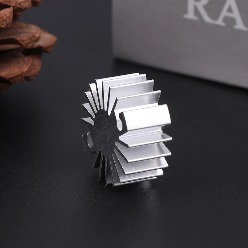 23x10mm Aluminum Heatsink for 1W LED/Single Chip, Replacement Cooling Part for Household Lamps