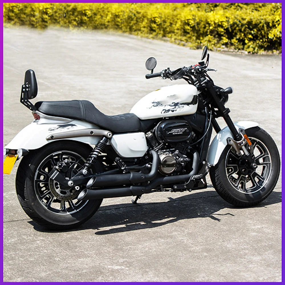 For QJMOTOR Flash 300S 350 Full Exhaust System Stainless Steel Muffler Deep Sound No-Drill Accesorios Moto