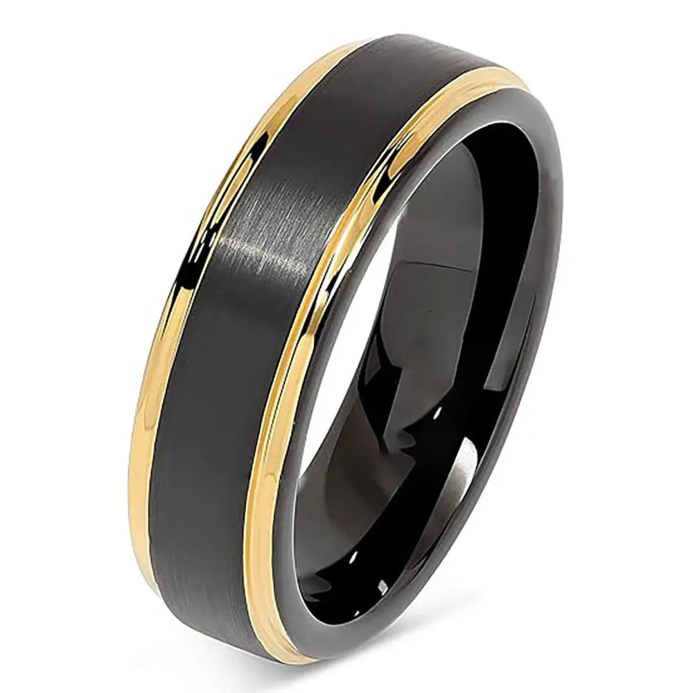 4MM/6MM/8MM Wolfram Stahl Ring für Frauen Männer Cut Polygonale Paar Ringe hochzeit Schmuck und Zubehör Großhandel – Detail 7