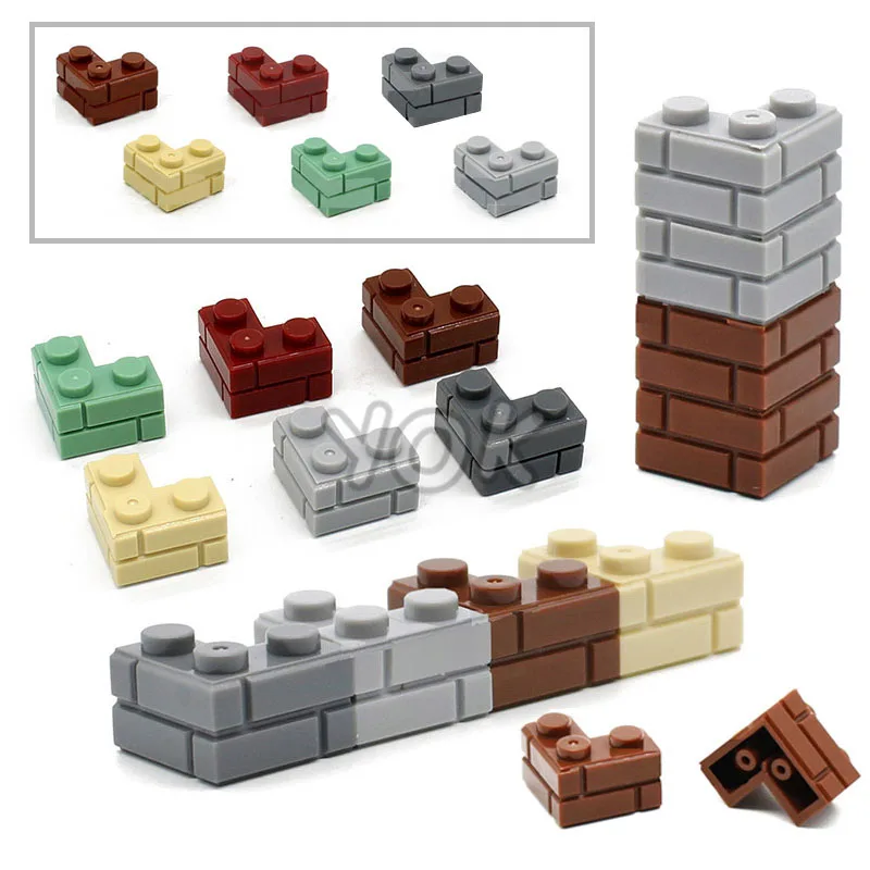 City MOC Accessories1×4 Thick Wall Figures Building Blocks Classic DIY House Contruction Bricks Educational Kid Toys 98283 15533