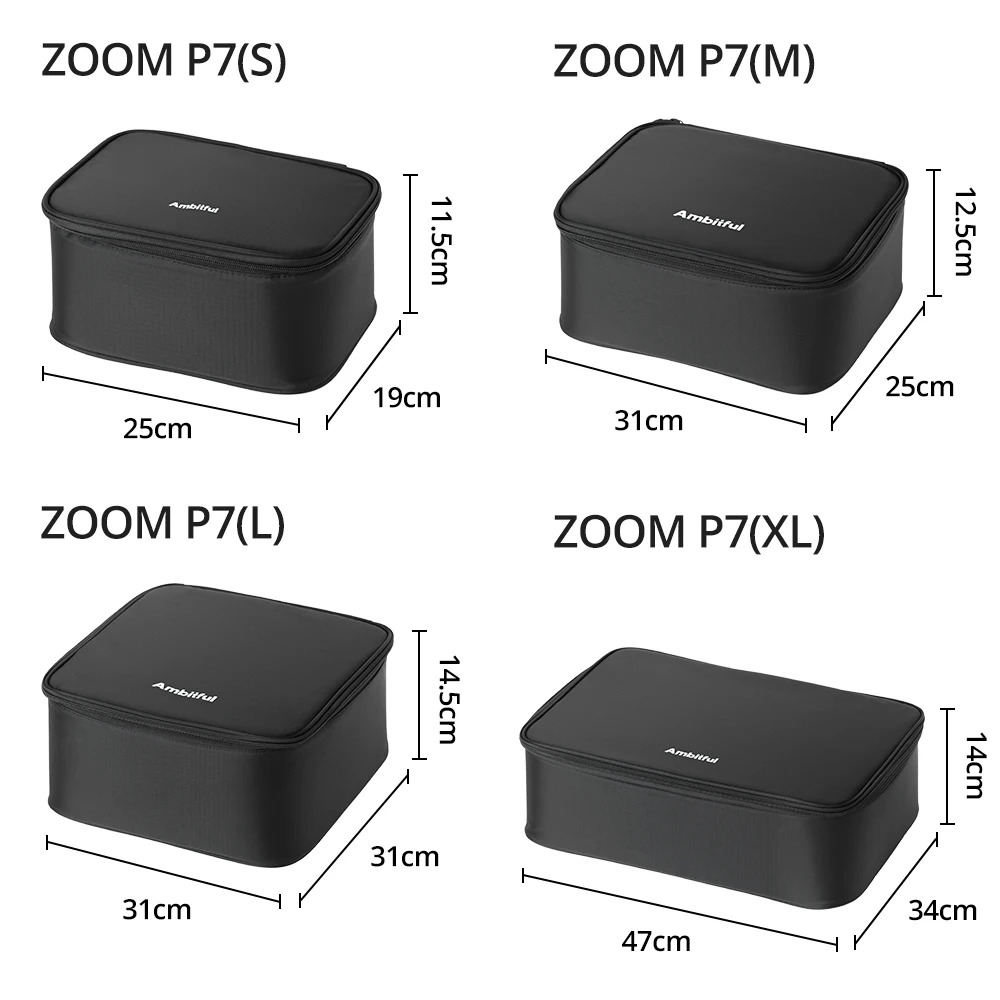 AMBITFUL Zoom P7 II Photography Studio Carrying bag S/M/L Size Traveling Bag For DLSR Lens Drone GODOX DJI GoPro