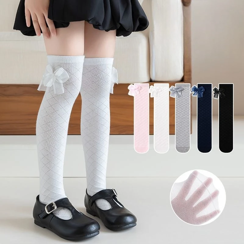Children Girl's Lolita Love Heart Jacquard Socks.Kid Toddler Princess Floral Lace Socks.Spanish Style Hollow Out Sock Sox 4-12T