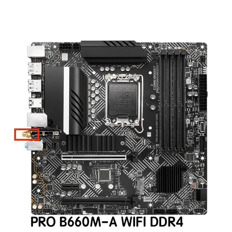 Para msi pro B660M-A wifi ddr4 placa-mãe pro b660m lga 1700 ddr4 mainboard 100% testado ok totalmente trabalho frete grátis