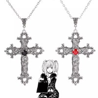 Y2K Punk Cross Pendant Necklace for Women Gothic Clavicle Vintage Chain Choker Necklace Aesthetic Party Gifts Fashion Jewelry