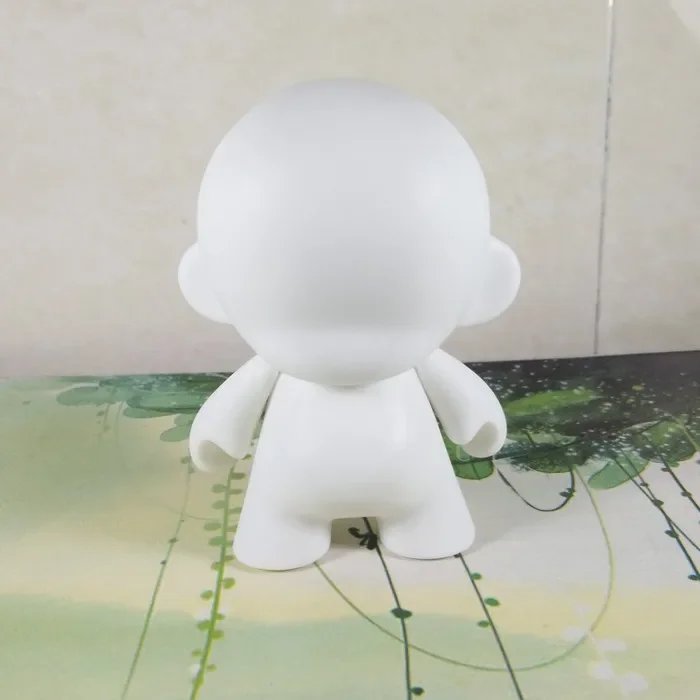 10cm Munny Kidrobot Glue Platform Design Doll DIY White Mold Graffiti Hand-painted Children Color-filled White Embryo Toys