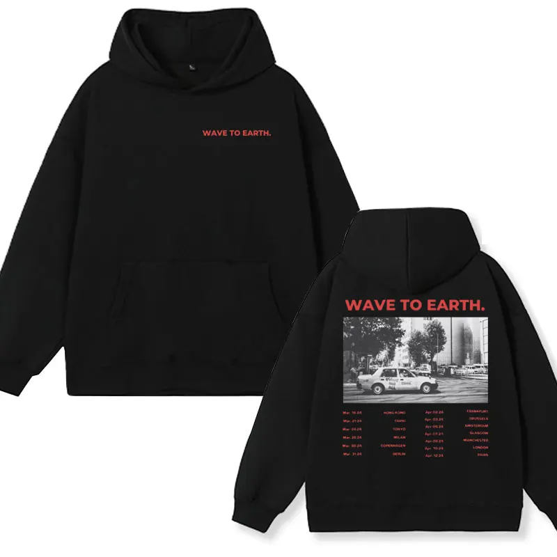 

Kpop Band Wave To Earth Tour 2024 Print Hoodie Men Women Rapper Hip Hop Sweatshirt Fashion Casual Harajuku Jumper Streetwear