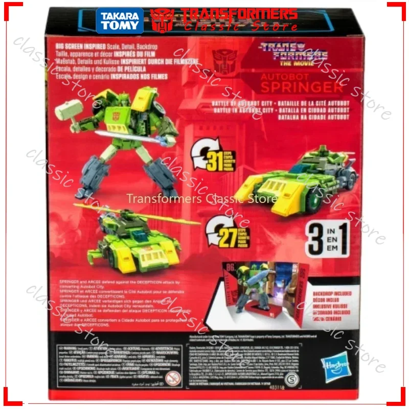 Transformers Toys Studio Series SS-86-30 Leader Class Springer Classic Cybertron Autobots figuras de acción regalos coleccionables