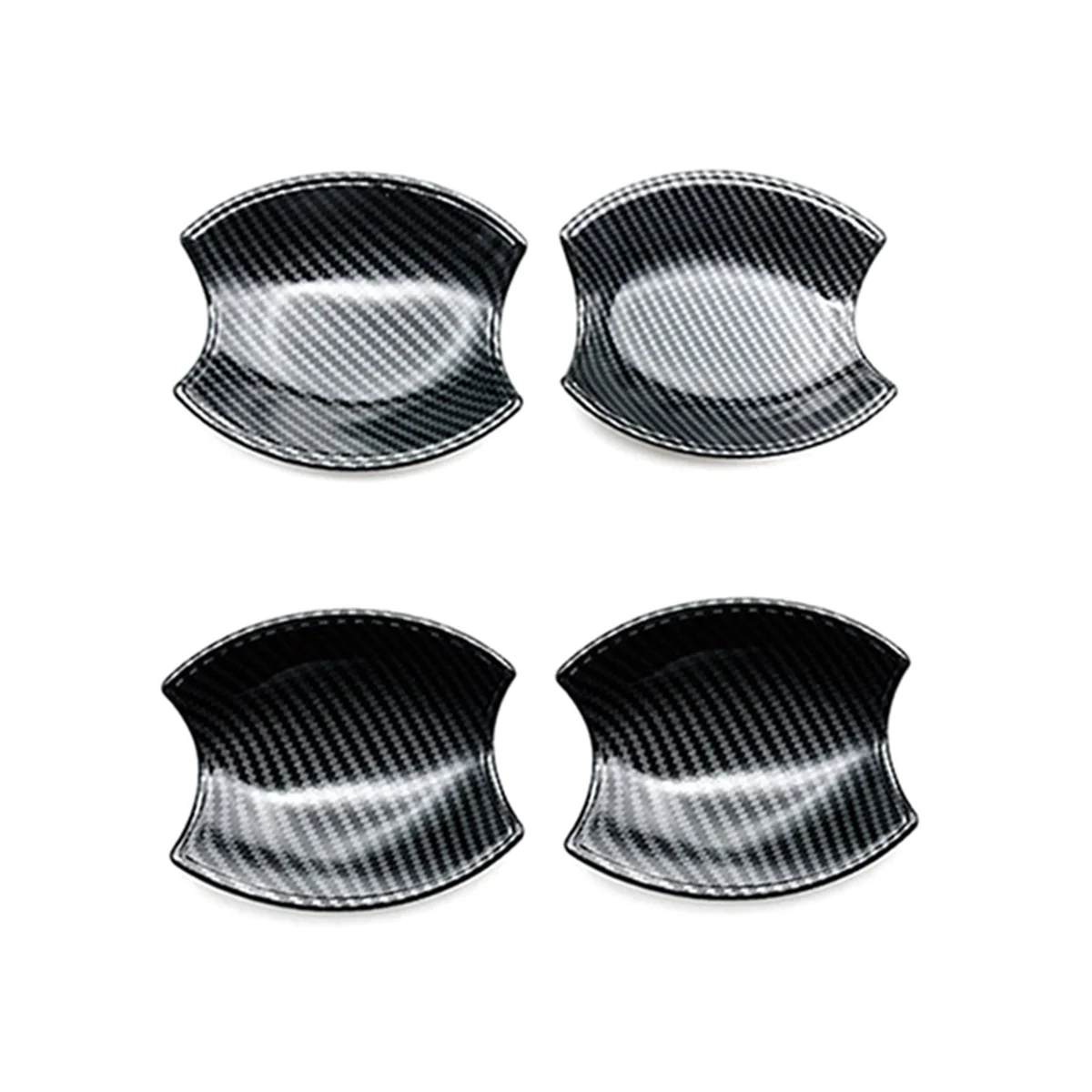 4Pcs Carbon Fiber External Door HHand Bowl Cover Trim for Nissan Navara 2022