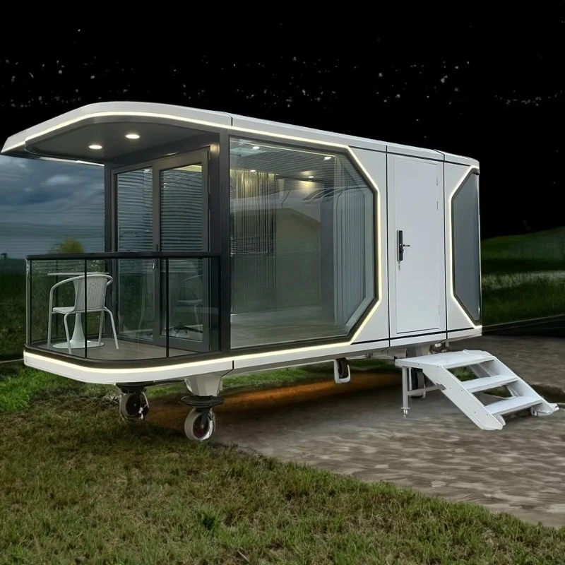 Sala de villa prefabricada futurista moderna para el hogar móvil personalizable de fábrica 2025 a la venta