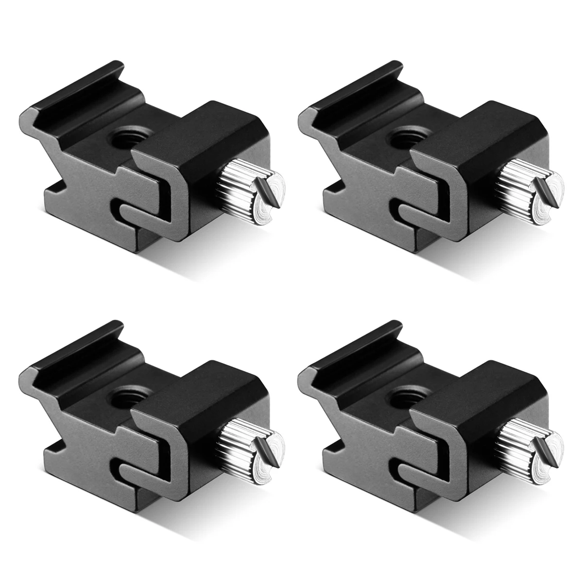 

4pcs Mount Mount Metal Cold Shoe Flash Stand Screw Conversion Adapter Durable Flash Tripod Cold Shoe Adapter Accessory