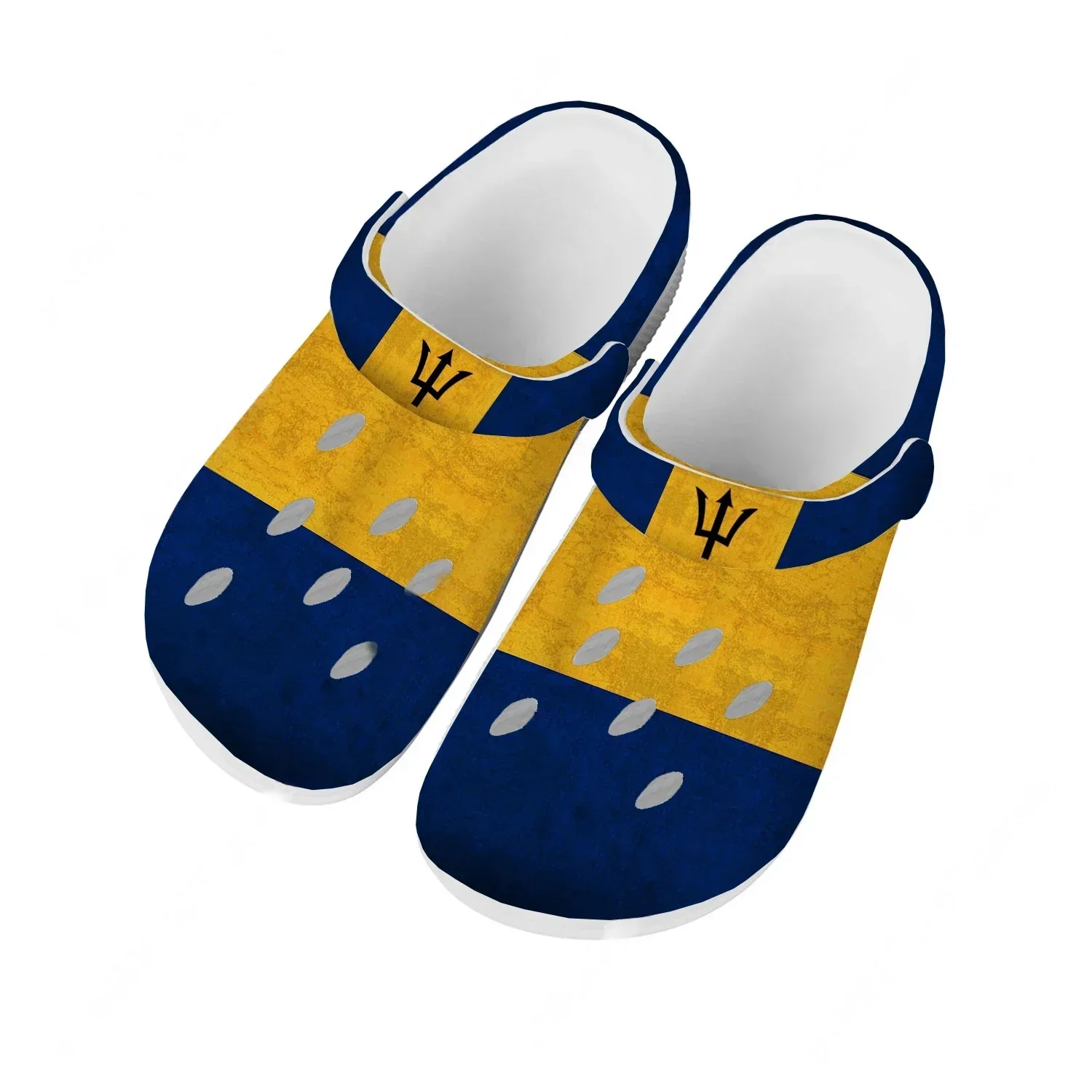 Barbados National Flag Water Shoes Men Women Comfortable Home Garden Clogs Customizd Sandals Beach Breathable Hole Slippers