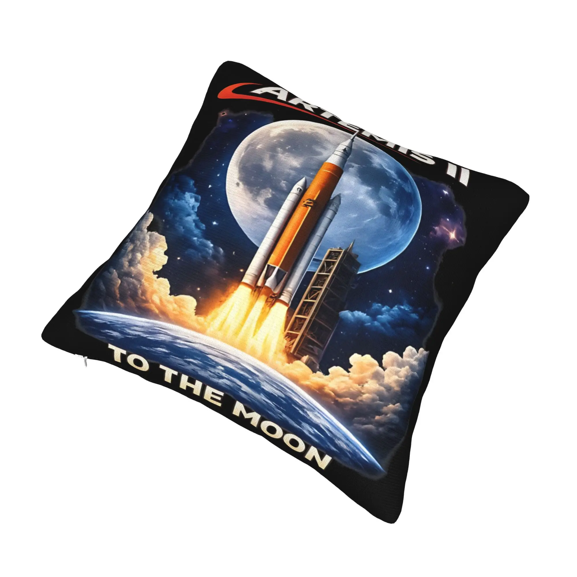 Decorative Pillow Cover Artemis II Mission To The Moon 2026 Artemis 2  Merch Home  Throw Pillow Case Cover Zipper Multiple Sizes