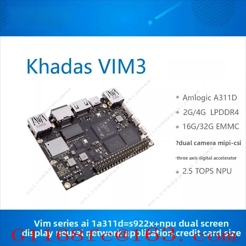 VIM3 Amlogic A311D S922X 5.0 TOPs NPU Development Board Artificial Intelligence