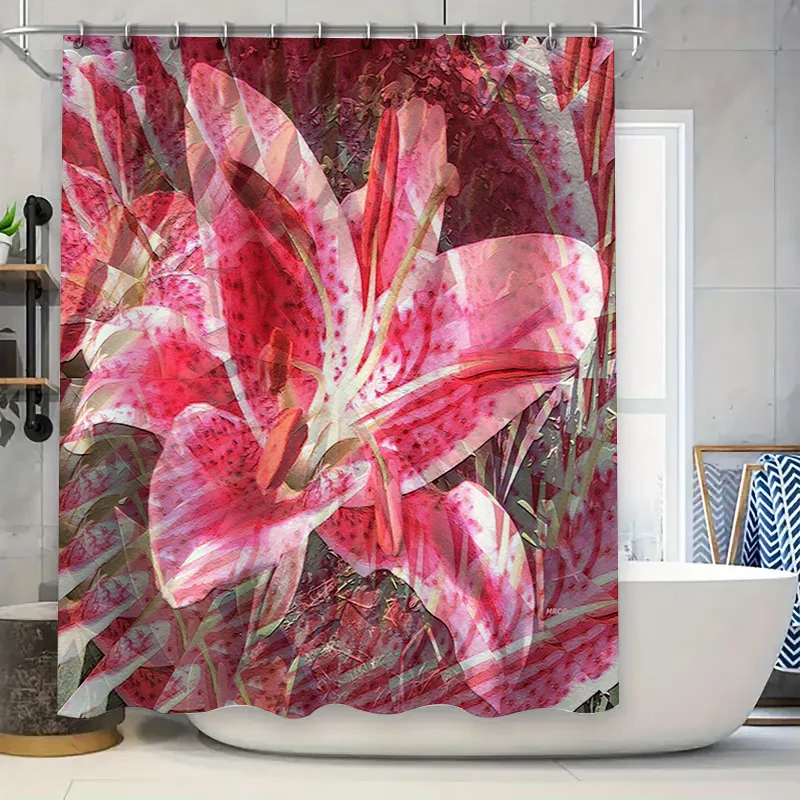 Unique Bathroom Decor Just Be You Pet Portrait Shower Curtain for Dog Lovers in Multicolored Design
