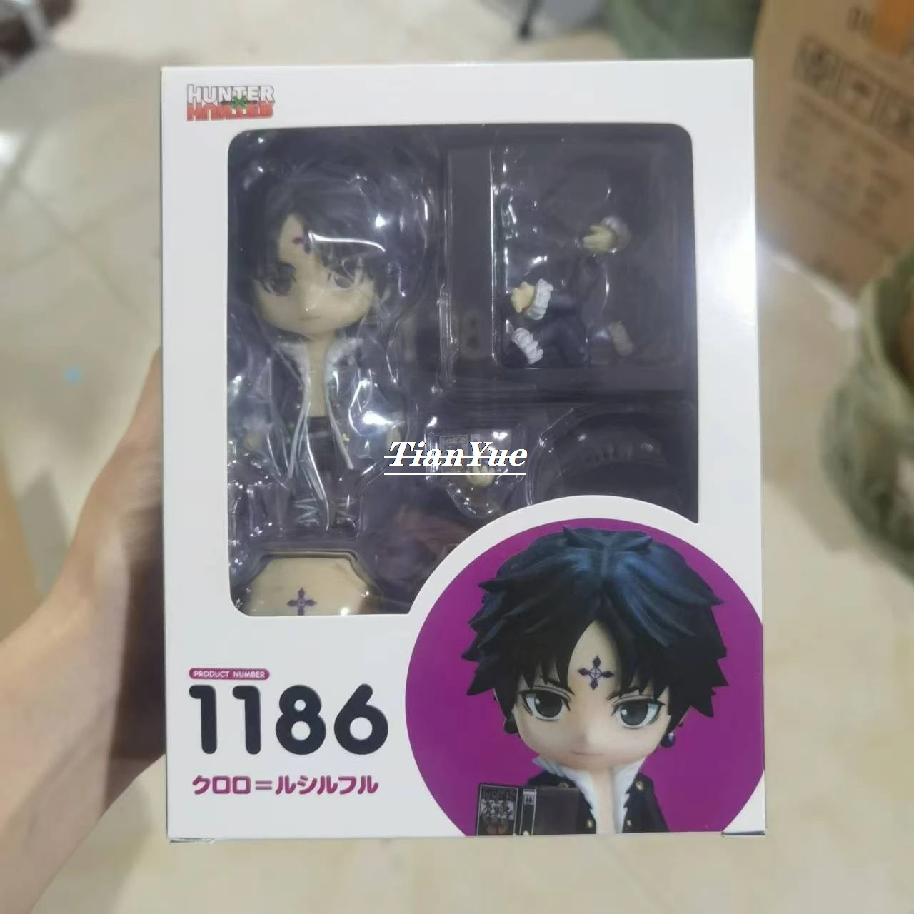 Anime HUNTER x HUNTER 1186 Chrollo Lucilfer Articulated figure toy Decoration 10CM