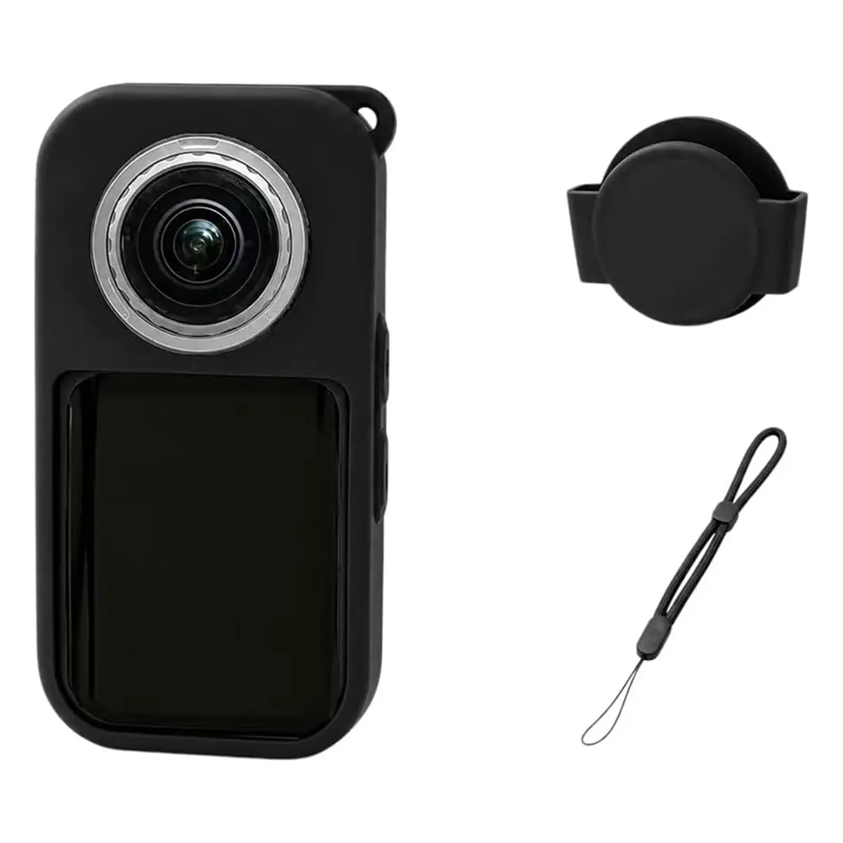 Silicone Protective Case for X6 with Lens Cap & Lanyard, Anti-Scratch Soft Silicone Cover Protective