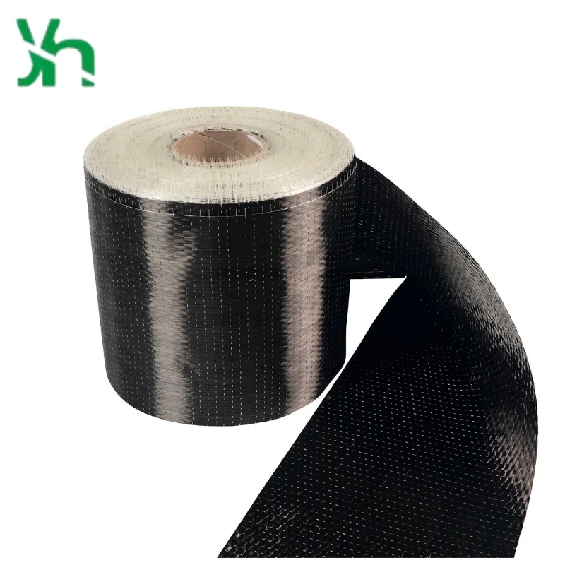 قماش كربون أحادي الاتجاه 12 قيراط، 300 جرام، عرض 30 سم، مادة تستخدم لترقية قدرة تحمل الحمل لألواح موقف السيارات